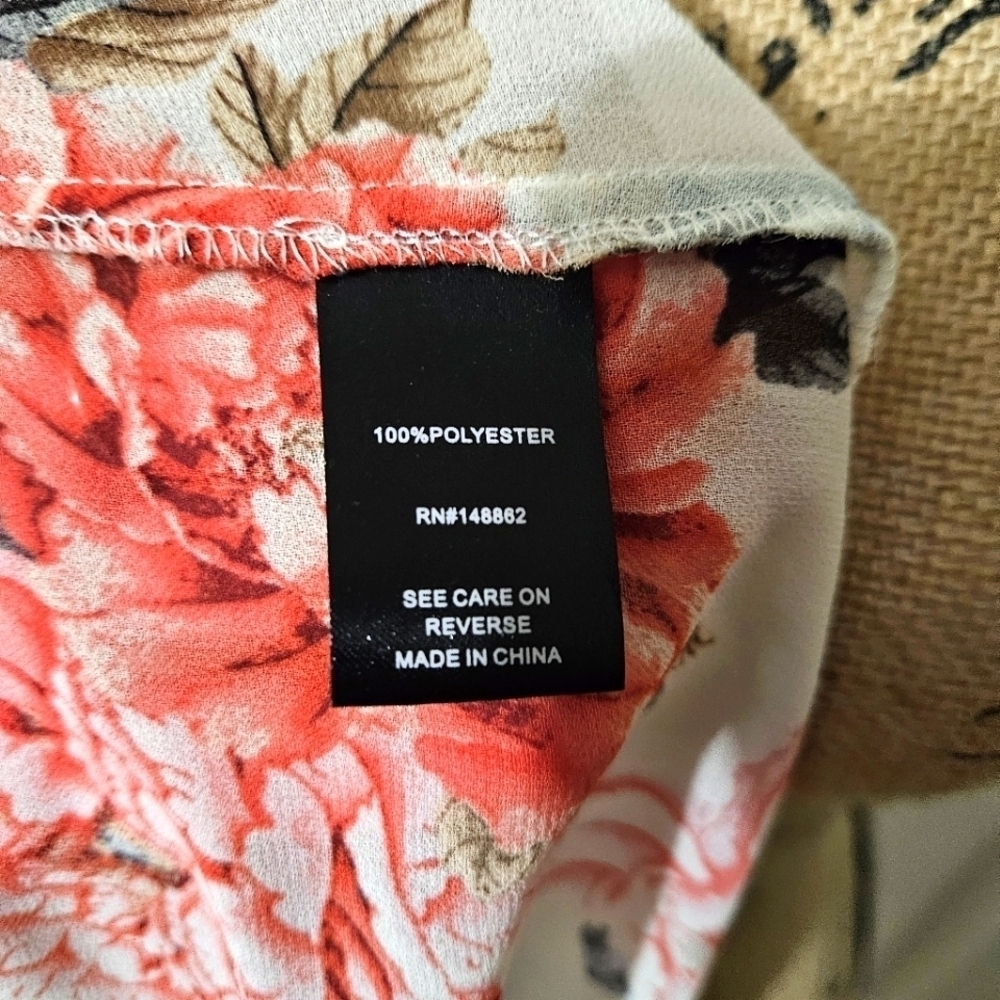 Torrid Lexie Babydoll Chiffon High-Low Sheer Floral Tunic Size 1 (1X) - Picture 10 of 13